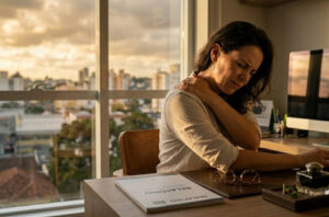 Sente fisgadas nas costas? Entenda a dor na escápula: causas comuns e como a terapia manual oferece alívio rápido e duradouro na clínica Sistema Fisio.